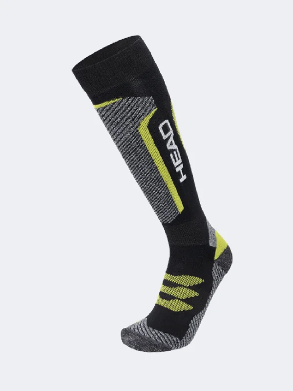 Weekend Bargains to Enjoy Head Socks Performance 1 P Unisex Sock Black/Lime