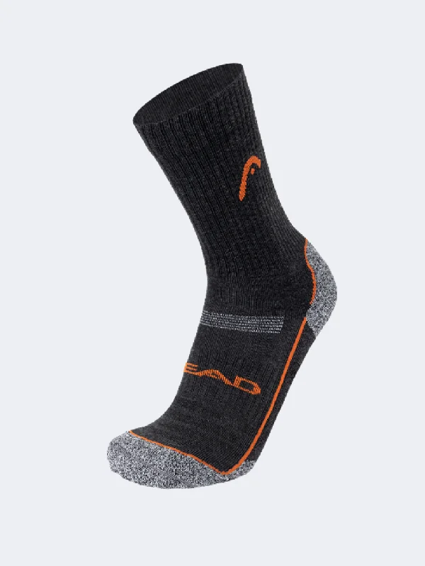 Weekend Offers That Shine Head Socks Trekking Advanced 1P Unisex Sock Anthracite/Orange