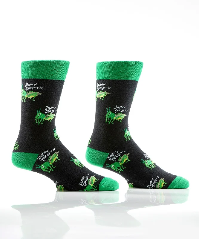 Unmissable Offer "Jiminy Crickets" Cotton Dress Crew Socks by YO Sox -Large