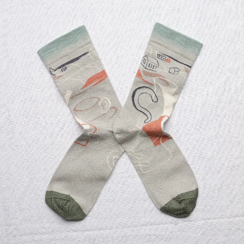 One-Day Only La Rosée Landslide Socks Celadon