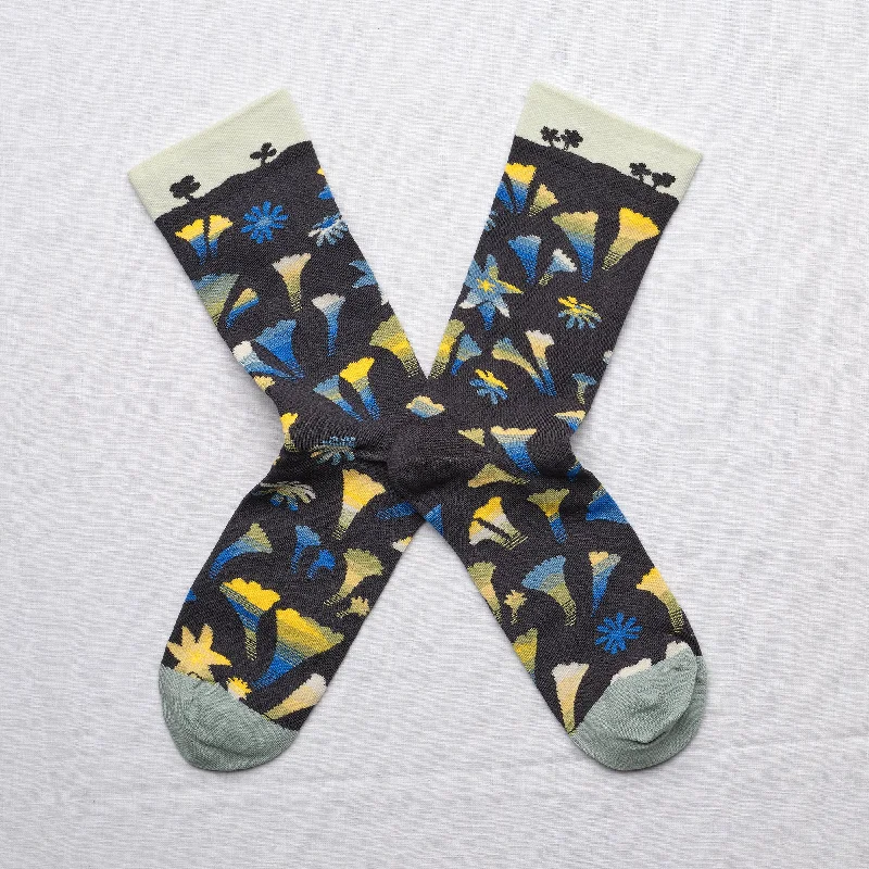 Big Deal Lucioles Garden Socks Night