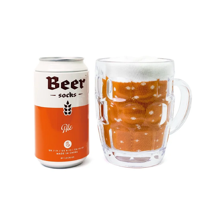 Weekend Bargains to Cherish Luckies of London Men's Crew Socks - Ale (Beer)