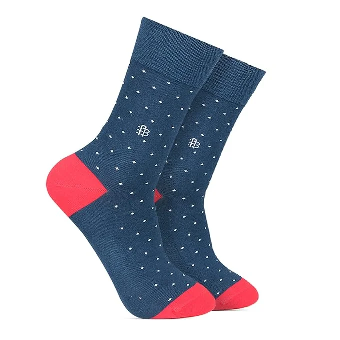 Weekend Bargains to Snag Navy Molecule Formal Socks