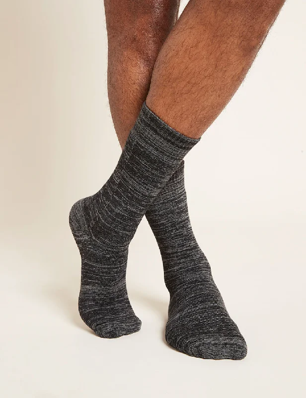 Time-Limited Offer Men's Crew Boot Socks - Dark Grey Marl