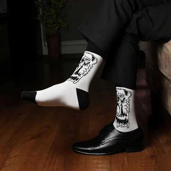 Weekend Savings Sensation Men's Monster face Premium Designer Socks