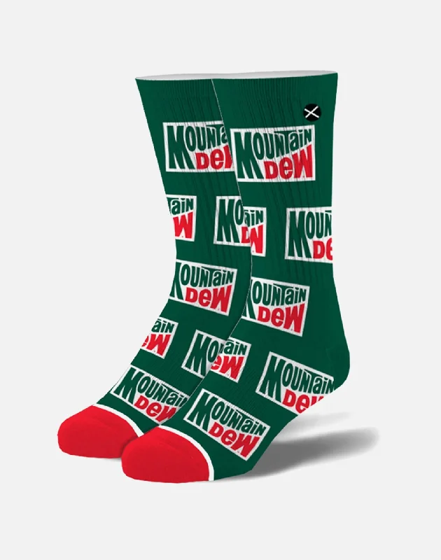 Deep Savings Men's Odd Sox Mountain Dew Crew Socks