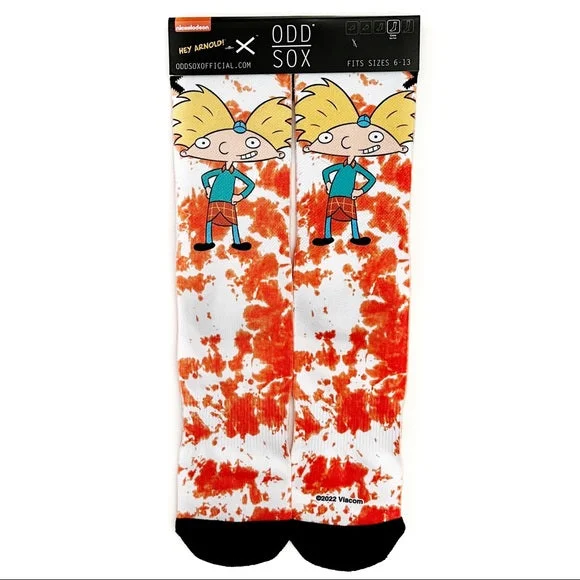 Weekend Savings Extravaganza Men's Odd Sox Hey Arnold! Tie Dye Crew Socks