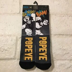 Hurry Up Men's Odd Sox Popeye Crew Socks