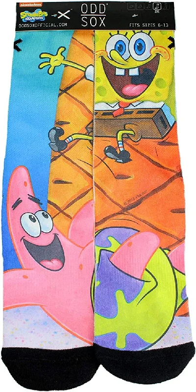 Weekend Specials You Can't Miss Men's Odd Sox SpongeBob Squarepants Crew Socks