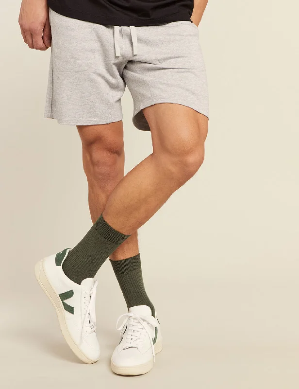 Savings Galore Men's Ribbed Crew Socks - Moss