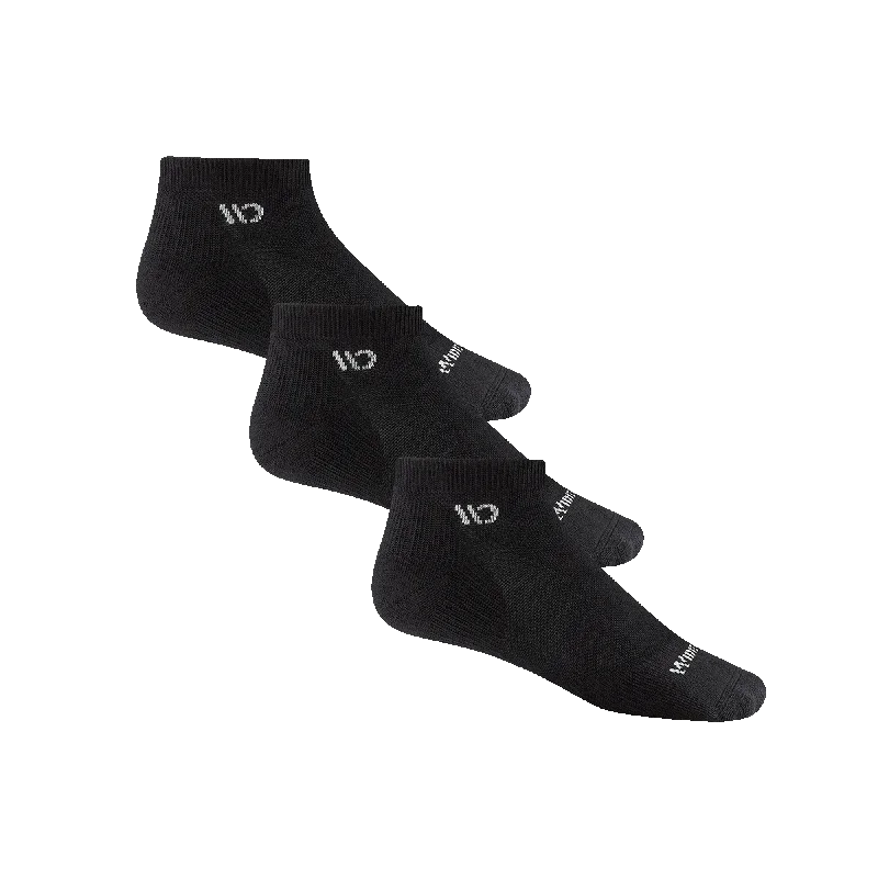 Low Cost Men's Solid Cushioned No Show 3-Pack