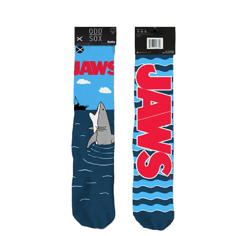 Mega Sale Odd Sox Men's Crew Socks - Open Wide (Jaws)