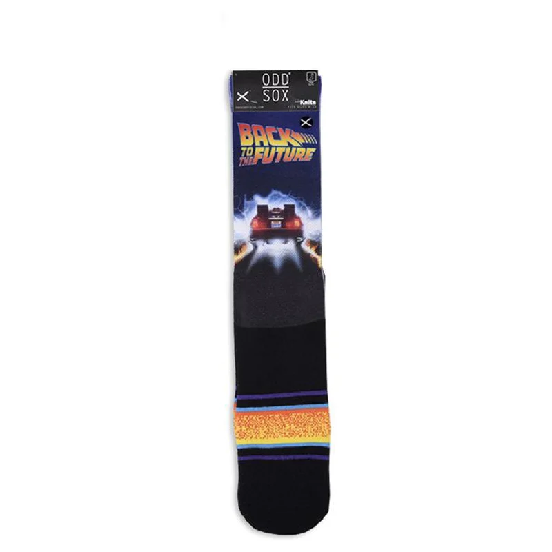 Weekend Offers That Please Odd Sox Men's Crew Socks - Back In Time (Back to the Future)