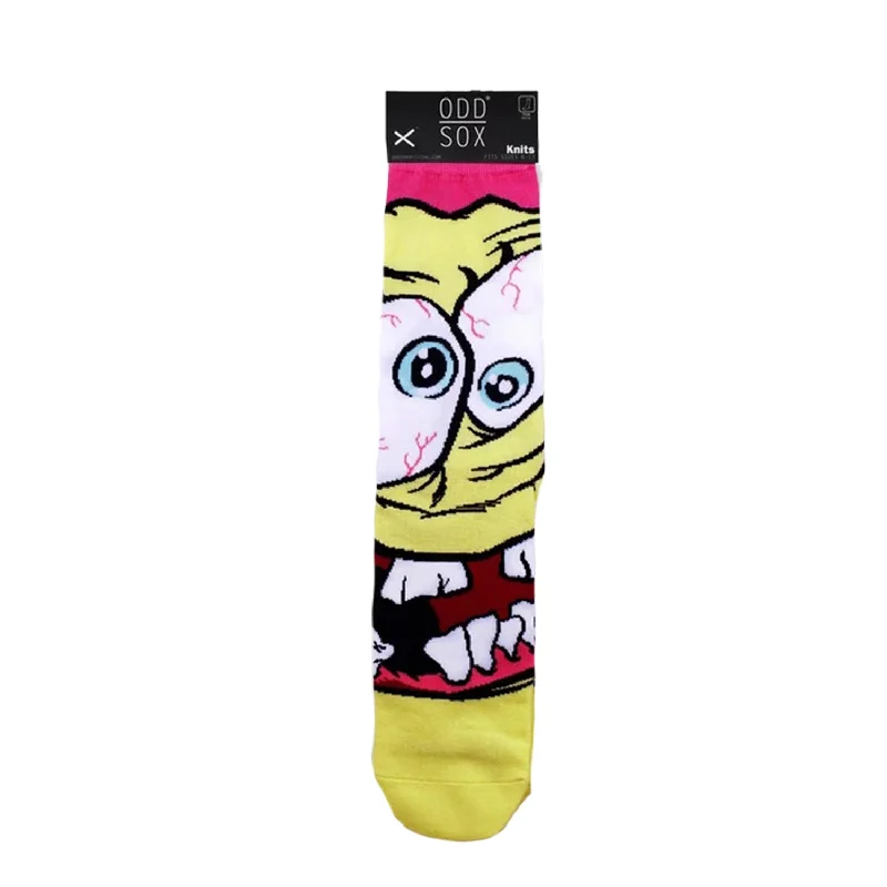Online Exclusive Odd Sox Men's Crew Socks - Grossbob (Spongebob Squarepants)