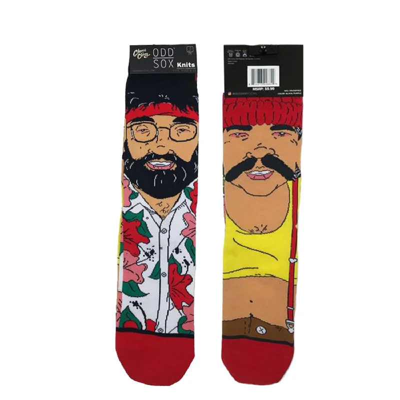 Weekend Bargains to Relish Odd Sox Men's Crew Socks - High Guys (Cheech & Chong)