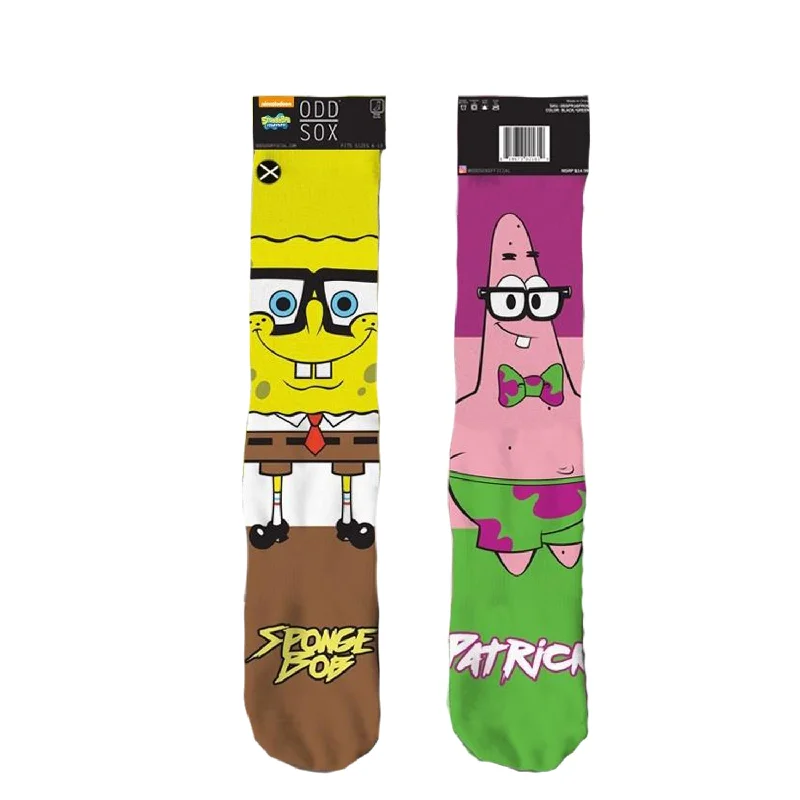 Weekend Deals That Amaze Odd Sox Men's Crew Socks - Spongebob Nerd Pants