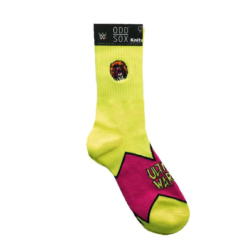 Weekend Specials to Relish Odd Sox Men's Crew Socks - Warrior Nation (WWE)