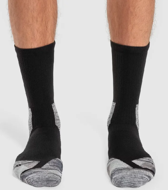 Weekend Savings Fiesta On Explorer Men Hiking Sock Black/Glacier