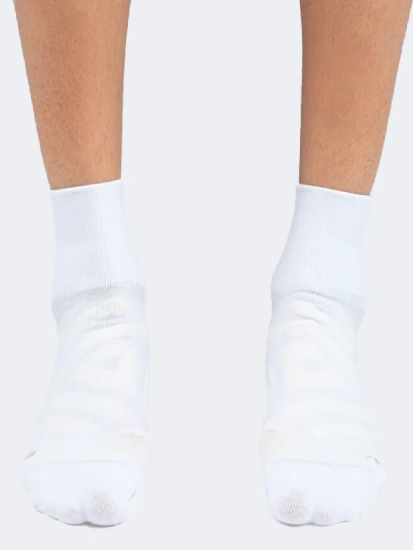 Value Deals On Performance Mid Men Running Sock White
