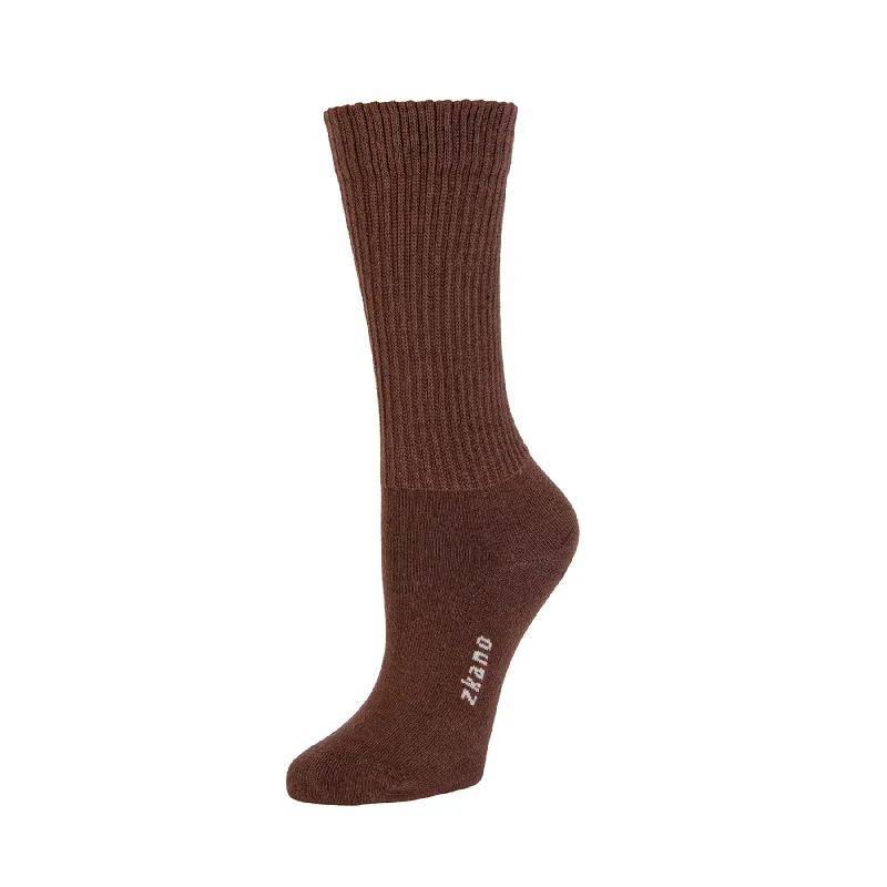 The Best Prices Rib Knit - Organic Cotton Crew Socks - Cocoa