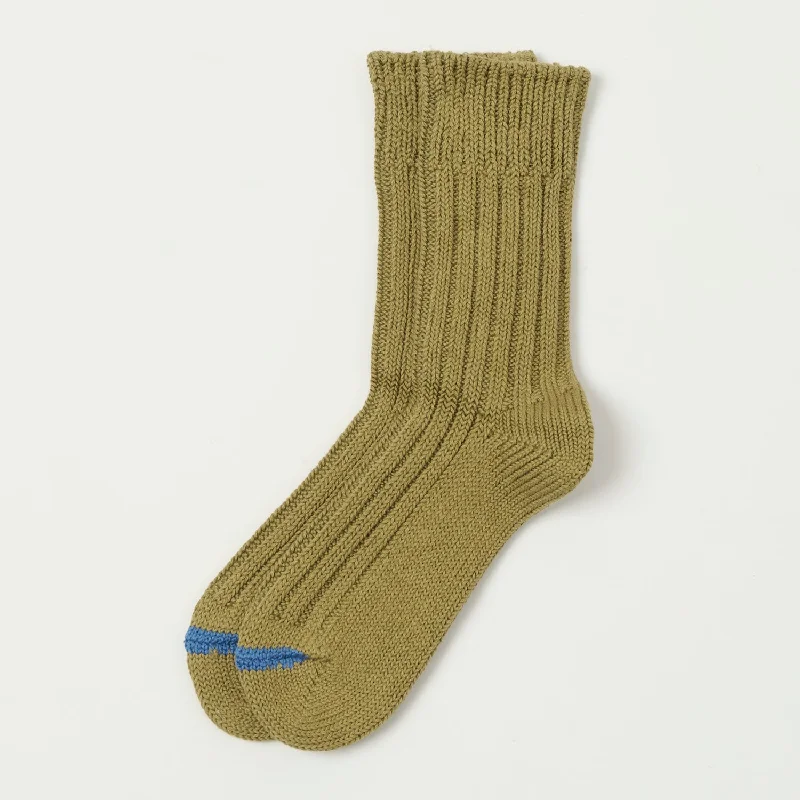 Savings Galore RoToTo Chunky Ribbed Crew Sock - Olive