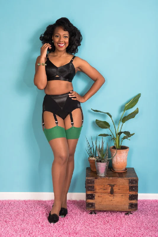 Weekend Bargains to Celebrate What Katie Did Seamed Nutmeg & Green Stockings