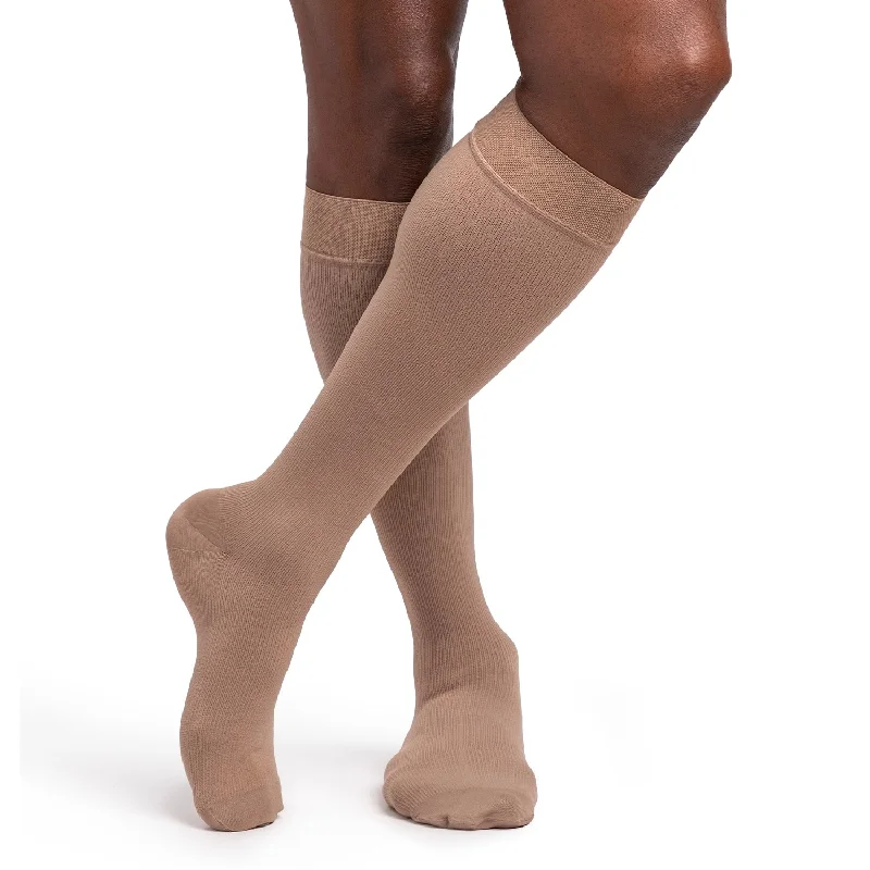 Clearance Sale Sigvaris Dynaven 923 Men's Ribbed Closed Toe Knee Highs w/Grip Top - 30-40 mmHg