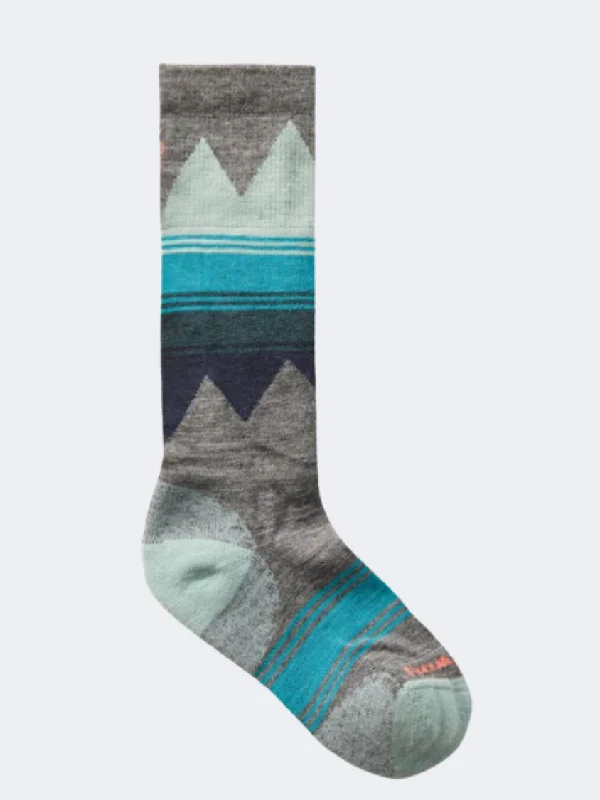 Weekend Discounts to Love Smartwool Lc Otc Unisex Skiing Sock Grey/Blue