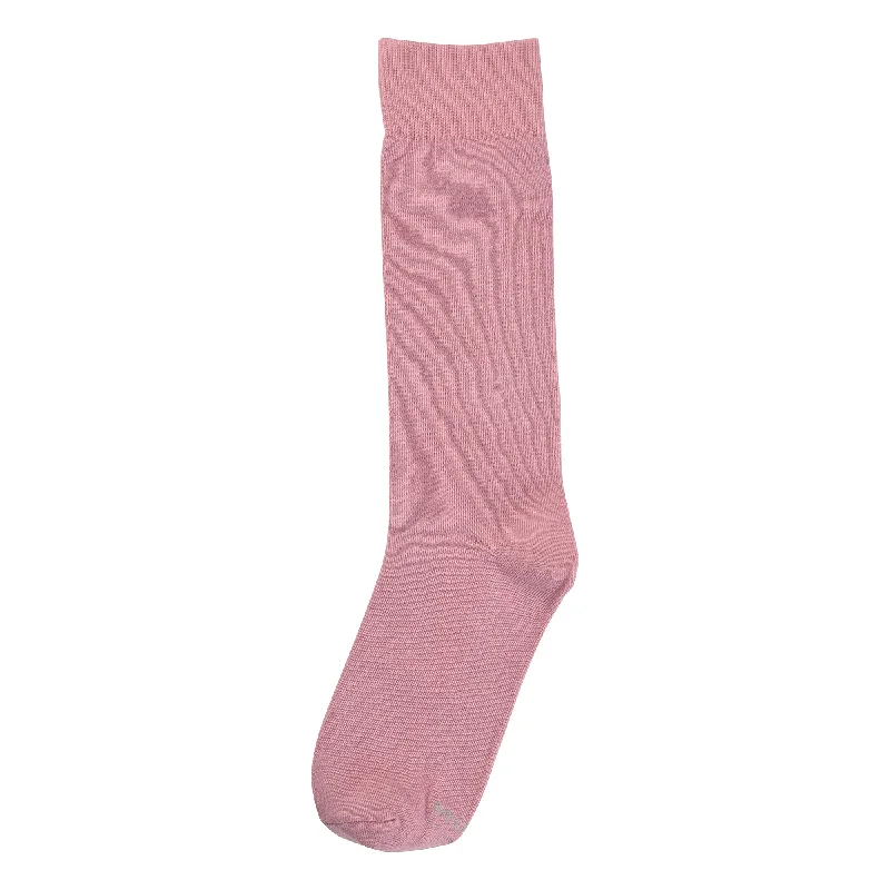 New Deal Solid Dusty Rose Socks