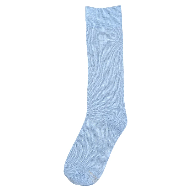 Weekend Savings Sensation Solid Sky Blue Socks
