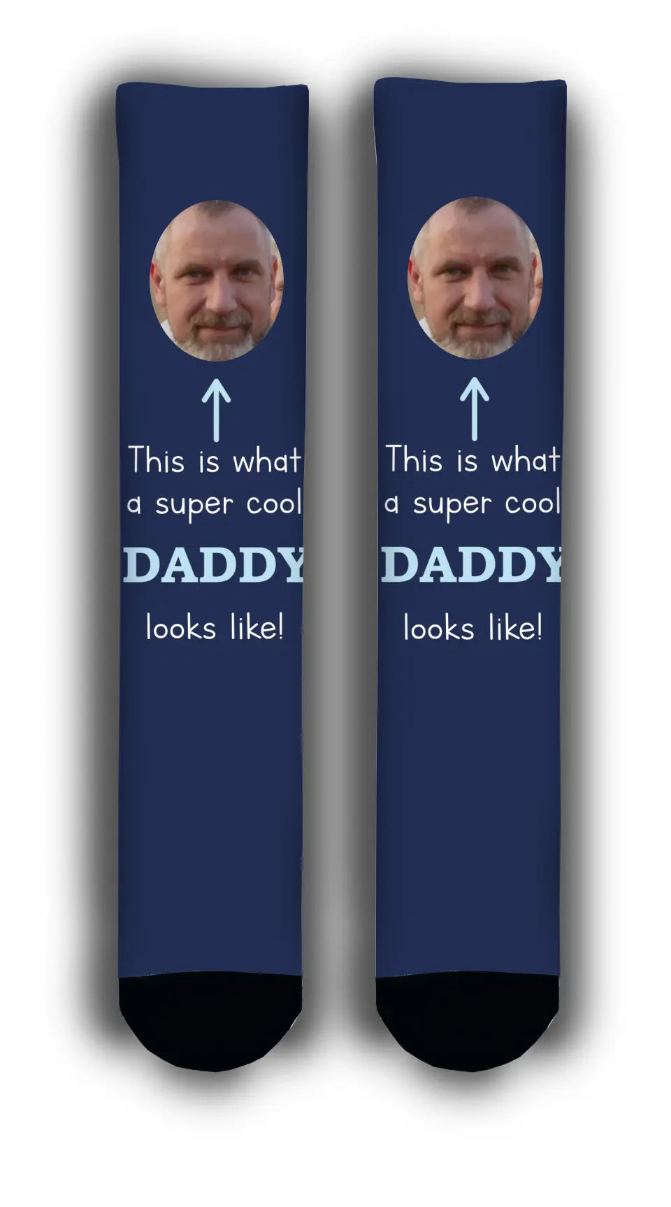 Final Clearance Super Cool 'Daddy' Personalised Face Socks