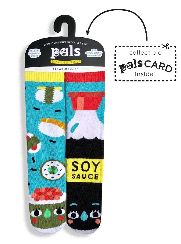 Weekend Offers That Excite Sushi & Soy Sauce | Kids Socks | Mismatched Fun Socks - OLD STOCK LAST CHANCE