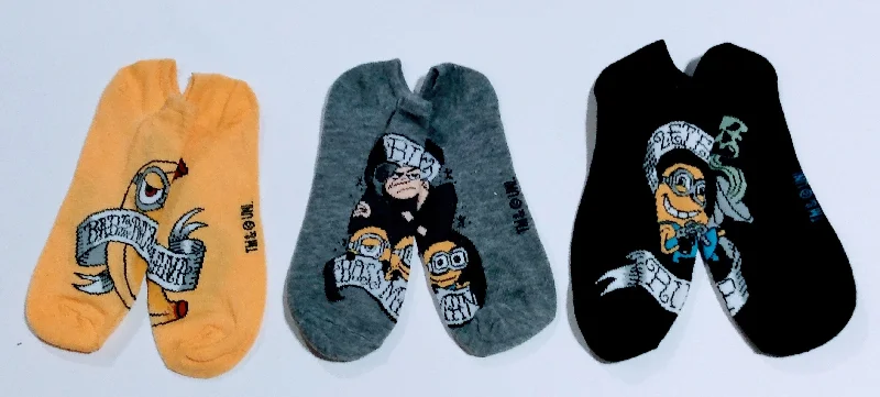 Savings Galore Minion Phrase Crew Socks