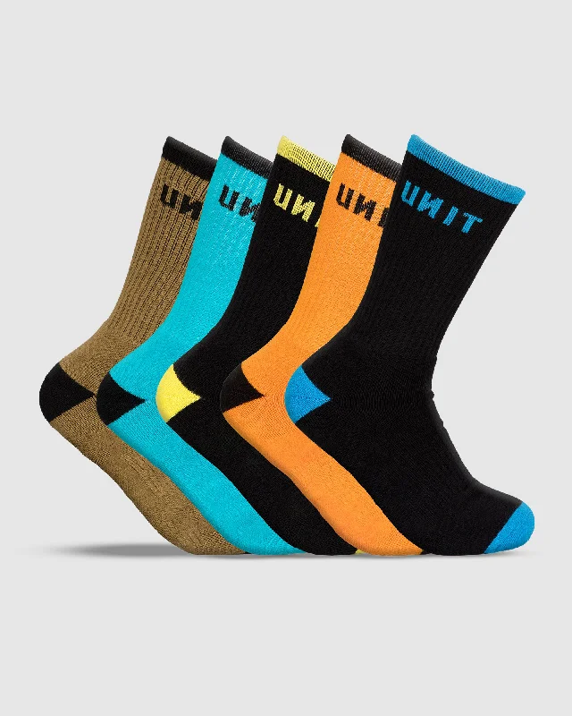 Weekend Discounts to Delight UNIT Mens React Bamboo Socks - 5 Pack