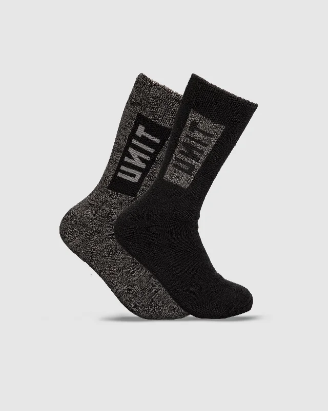 Weekend Savings Spectacular UNIT Mens Ultra Thick Bamboo Socks 2 Pack