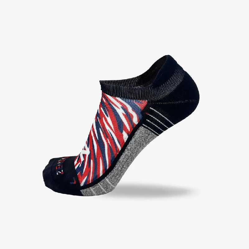 Weekend Savings Fiesta USA Camo Running Socks (No Show)