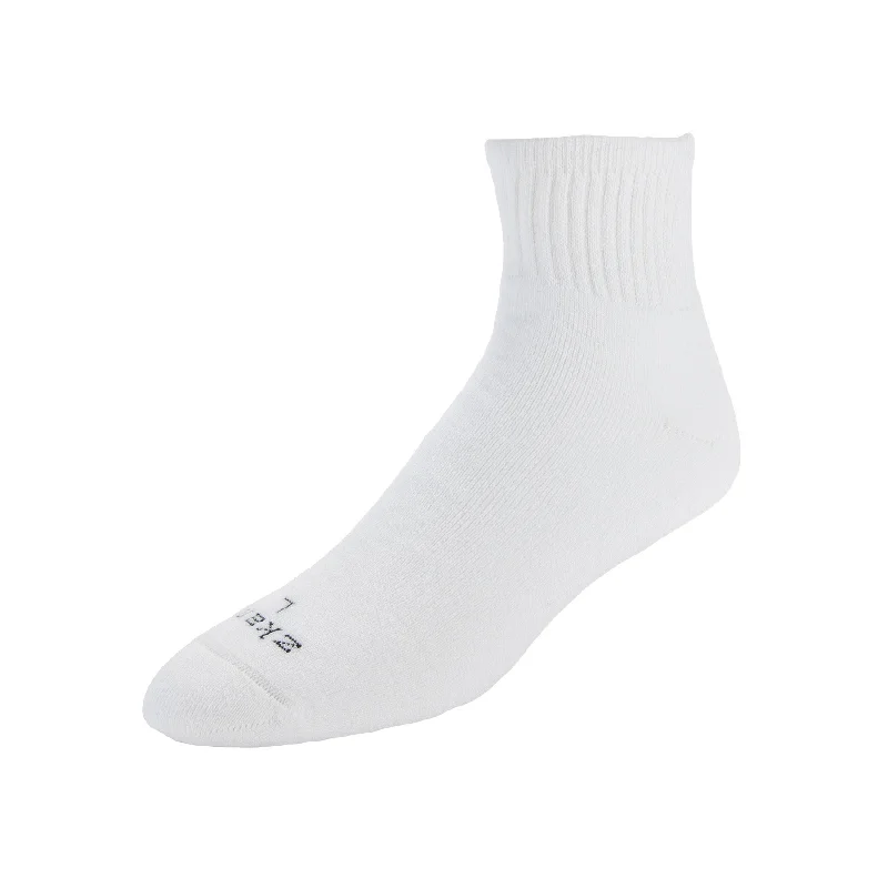 Discount Mania Venture - Cushioned Organic Cotton Mini Crew Socks - White