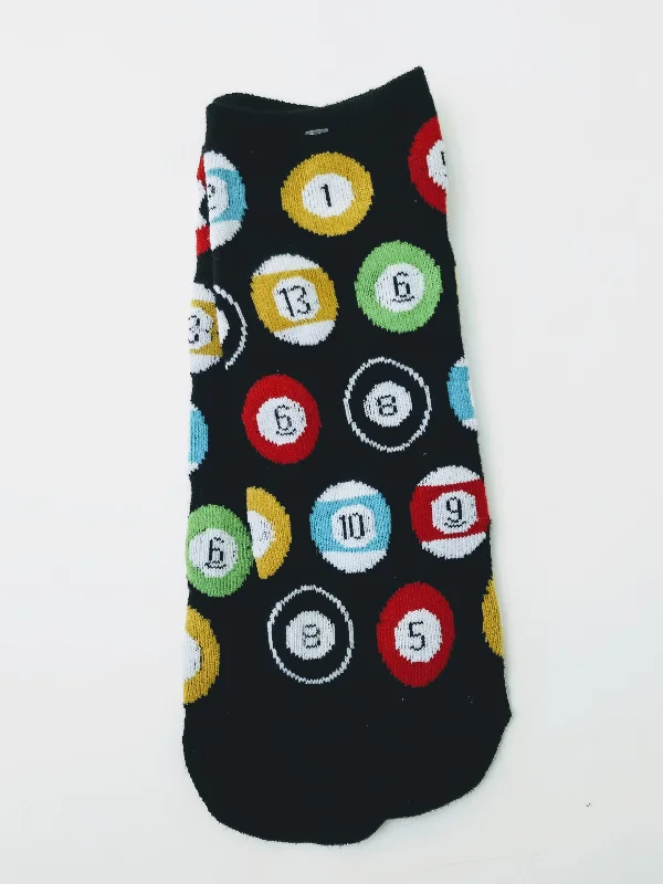 Unbeatable Prices Pool Balls Unisex Ankle Sock