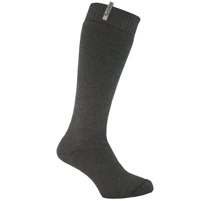 Massive Deal Adults Welly Sock - Grey Marl