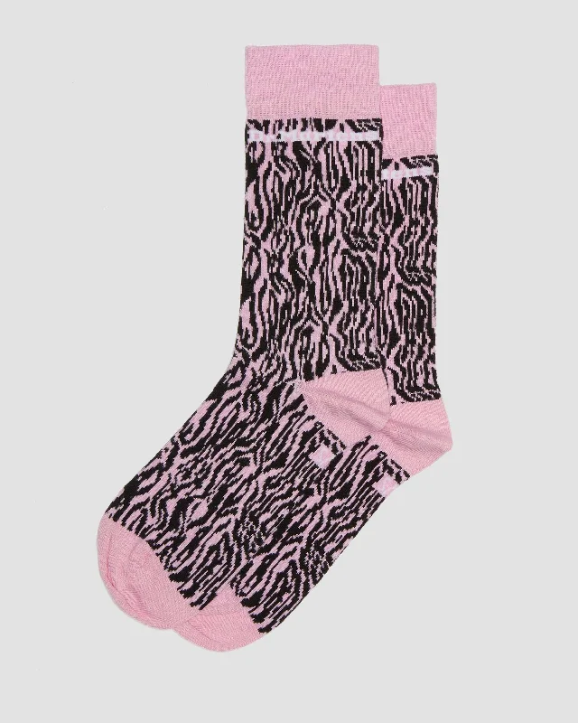 Closeout Deal JACQUARD ZEBRA SOCK